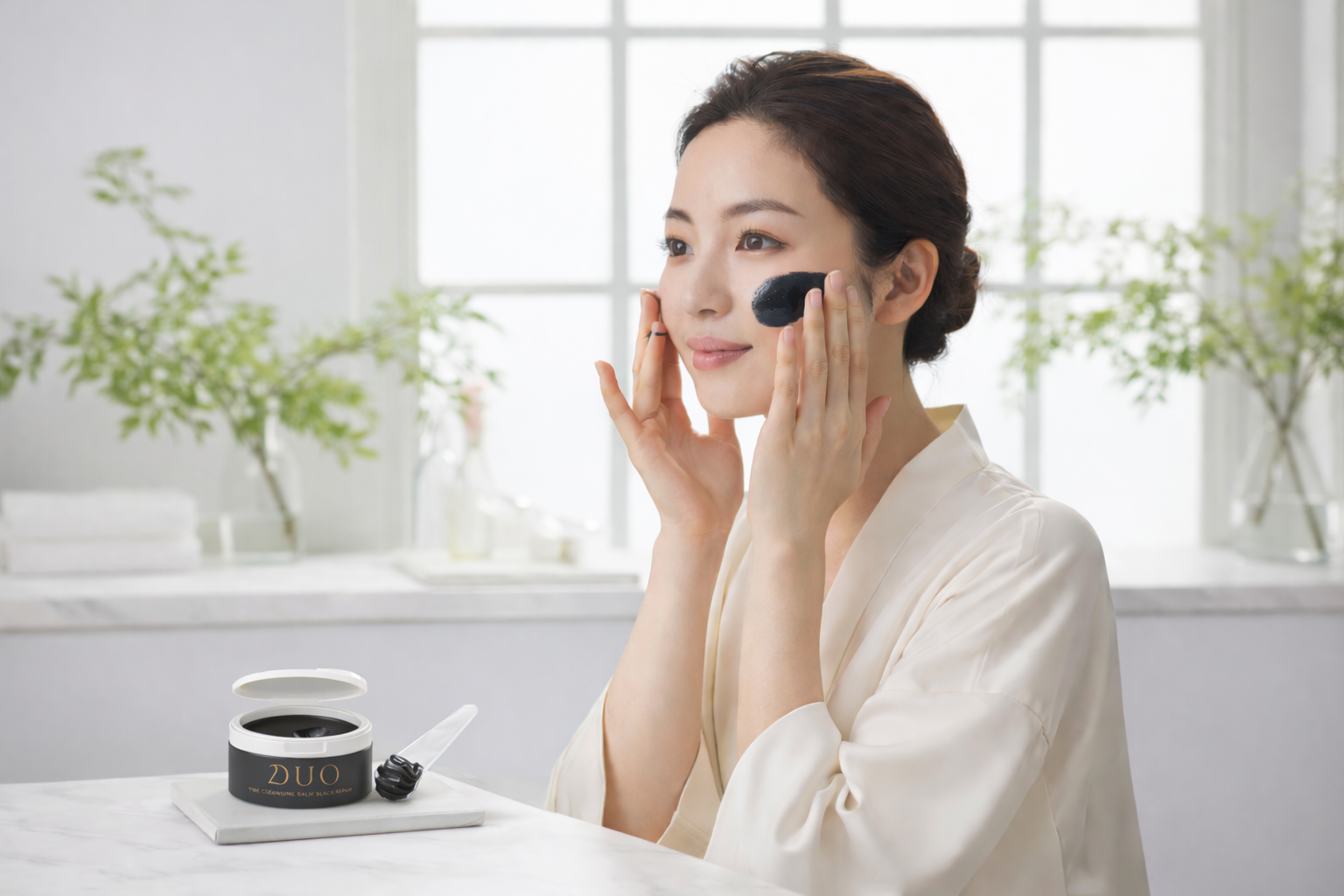 DUO the cleansing balm black repair · bálsamo limpiador desmaquillante con carbón activado