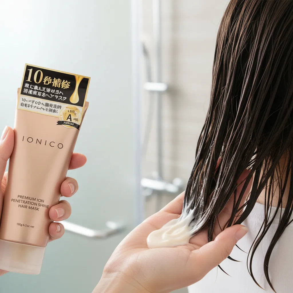 Ionico premium ion penetration serum hair mask · mascarilla capilar reparadora japonesa