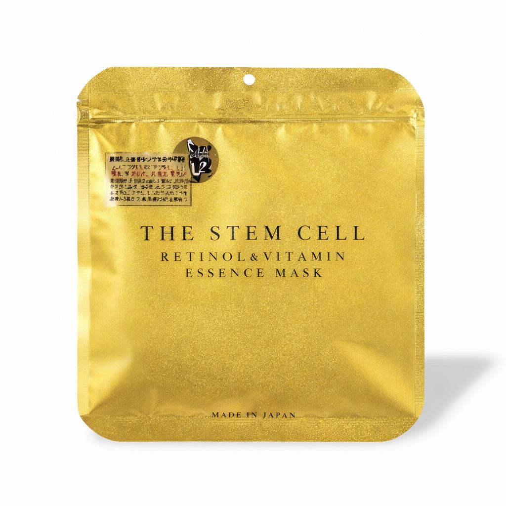 The stem cell retinol & vitamin essence mask · mascarilla facial antiedad con exosomas y retinol puro